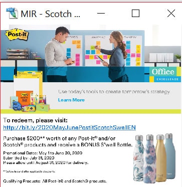 Post-it and Scotch Rebates & Offers